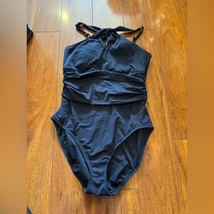 BLUE/ ROD BEATITIE Elegant Black Swimsuit women